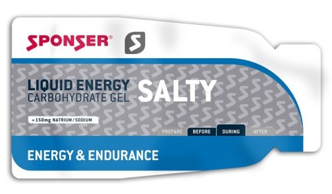 Żel energetyczny SPONSER LIQUID ENERGY SALTY słony pudełko (40x35g) (NEW). Żel energetyczny SPONSER LIQUID ENERGY SALTY słony pudełko (40x35g) (NEW).
