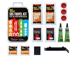 Zestaw czyszcząco-naprawczy WELDTITE Dirtwash Sos Travel Kit (3x Łatka samouszczelniająca + 2x Łyżka + Papier ścieny + 2x Olejek