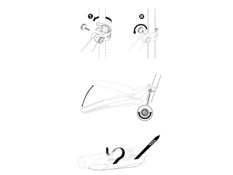 Błotnik zestaw BLACKBURN SPLASHBOARD COMBO przód, tył czarny Błotnik zestaw BLACKBURN SPLASHBOARD COMBO przód, tył czarny