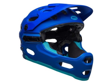 Kask full face BELL SUPER 3R MIPS matte blue bright blue roz. L (58-62 cm) (NEW). Kask full face BELL SUPER 3R MIPS matte blue bright blue roz. L (58-62 cm) (NEW).