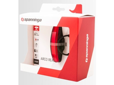 Lampka tylna SPANNINGA ARCO XB 30 lumenów usb czarna (NEW) Lampka tylna SPANNINGA ARCO XB 30 lumenów usb czarna (NEW)