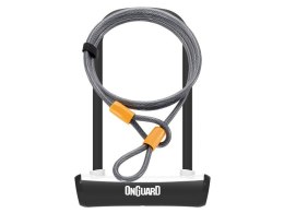 Zapięcie rowerowe ONGUARD NEON 8154WH U-LOCK - 115mm 230mm - uchwyt + 2 x Klucze + linka 10mm 120cm białe