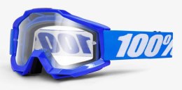Gogle 100% ACCURI REFLEX BLUE (Szyba Przezroczysta Anti-Fog, LT 88%-92%) (WYPRZEDAŻ -50%)