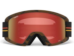 Gogle zimowe GIRO SEMI GP BLACK ORANGE (Szyba lustrzana kolorowa AMBER SCARLET 19-42% S2 + Szyba kolorowa YELLOW 84% S0) (DWZ)