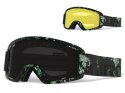 Gogle zimowe GIRO SEMI MOSS (Szyba kolorowa ULTRA BLACK 9% S3 + Szyba kolorowa YELLOW 84% S0) (DWZ)