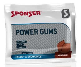 Gumy energetyczne SPONSER POWER GUMS COLA (BCCA+TAURYNA) paczka 75g (NEW).
