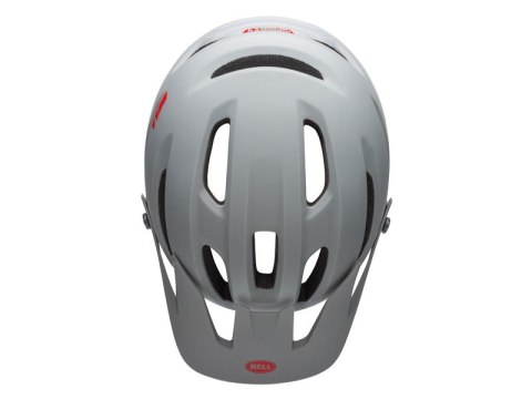 Kask mtb BELL 4FORTY cliffhanger matte gloss gray crimson roz. M (55-59 cm) Kask mtb BELL 4FORTY cliffhanger matte gloss gray crimson roz. M (55-59 cm)