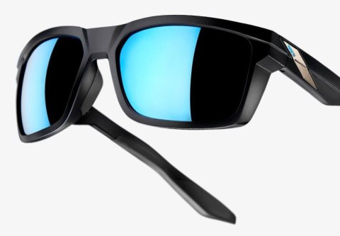 Okulary 100% DAZE Matte Black - HiPER Blue Multilayer Mirror Lens (Szkła Niebieskie Lustrzane Wielowarstwowe, LT 15%) (WYPRZEDAŻ Okulary 100% DAZE Matte Black - HiPER Blue Multilayer Mirror Lens (Szkła Niebieskie Lustrzane Wielowarstwowe, LT 15%) (WYPRZEDAŻ
