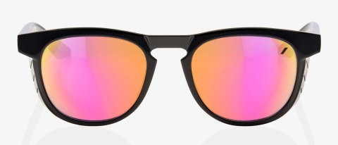 Okulary 100% SLENT Polished Black - Purple Multilayer Mirror Lens (Szkła Fioletowe Lustrzane Wielowarstwowe, LT 24%) (WYPRZEDAŻ Okulary 100% SLENT Polished Black - Purple Multilayer Mirror Lens (Szkła Fioletowe Lustrzane Wielowarstwowe, LT 24%) (WYPRZEDAŻ