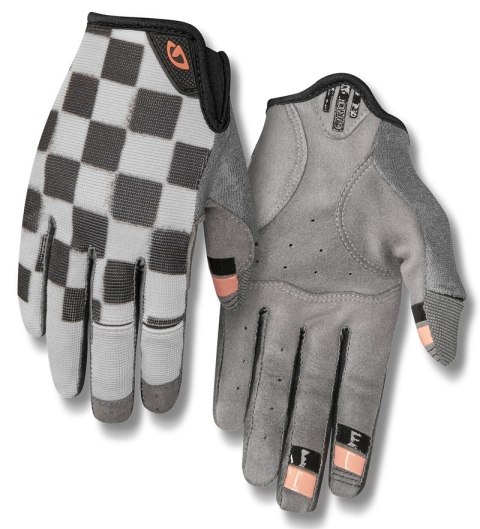 Rękawiczki damskie GIRO LA DND długi palec checkered peach roz. M (obwód dłoni 170-189 mm / dł. dłoni 170-184 mm) (NEW). Rękawiczki damskie GIRO LA DND długi palec checkered peach roz. M (obwód dłoni 170-189 mm / dł. dłoni 170-184 mm) (NEW).