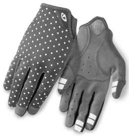 Rękawiczki damskie GIRO LA DND długi palec dark shadow white dots roz. XL (obwód dłoni 205-210 mm / dł. dłoni 196-205 mm) (NEW).