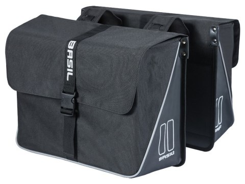 Sakwa miejska podwójna BASIL FORTE DOUBLE PANNIER BAG 35L, Universal Bridge System, wodoodpornaa black (NEW) Sakwa miejska podwójna BASIL FORTE DOUBLE PANNIER BAG 35L, Universal Bridge System, wodoodpornaa black (NEW)
