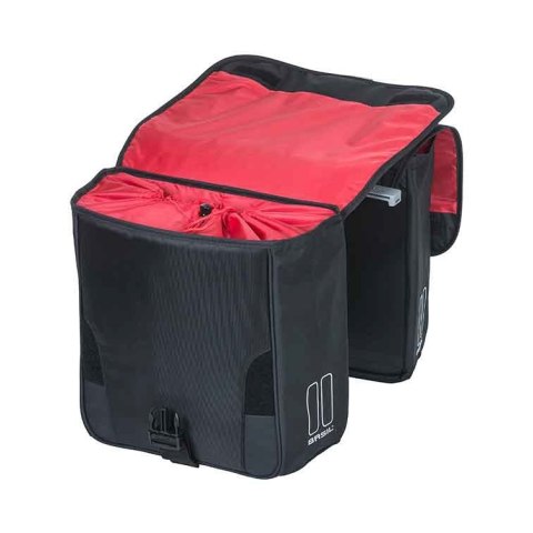 Sakwa miejska podwójna BASIL SPORT DESIGN DOUBLE PANNIER BAG MIK 32L, MIK System (ready to go), czarna (DWZ) Sakwa miejska podwójna BASIL SPORT DESIGN DOUBLE PANNIER BAG MIK 32L, MIK System (ready to go), czarna (DWZ)