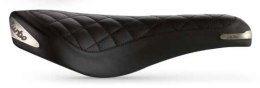 Siodło SELLA ITALIA TURBO BONNIE, FeC Alloy Rail, Skórzane, 367g, Czarne (NEW)
