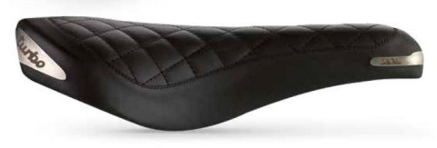 Siodło SELLA ITALIA TURBO BONNIE, FeC Alloy Rail, Skórzane, 367g, Czarne (NEW) Siodło SELLA ITALIA TURBO BONNIE, FeC Alloy Rail, Skórzane, 367g, Czarne (NEW)