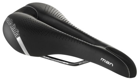 Siodło SELLE ITALIA MAN GEL FLOW L (id match L2), Manganese Rail, 310g, Czarne (NEW) Siodło SELLE ITALIA MAN GEL FLOW L (id match L2), Manganese Rail, 310g, Czarne (NEW)