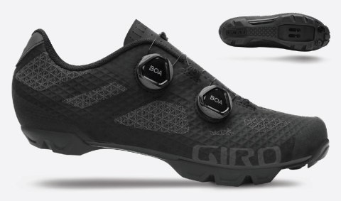 Buty męskie GIRO SECTOR black dark shadow roz.43,5 (NEW)