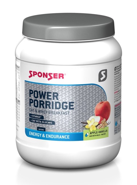 Energetyczne śniadanie SPONSER POWER PORRIDGE jabłkowo-waniliowy puszka 840g (NEW). Energetyczne śniadanie SPONSER POWER PORRIDGE jabłkowo-waniliowy puszka 840g (NEW).