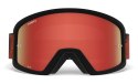 Gogle GIRO BLOK MTB black red hypnotic (Szyba Czerwona Lustrzana AMBER SCARLET + Szyba Przeźroczysta 99% S0) (DWZ) (WYPRZEDAŻ -5