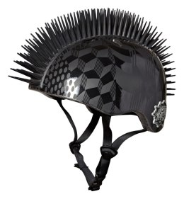 Kask dziecięcy juniorski KRASH CUBE HEART BLACK HWK roz. M YOUTH 8+ (54-58 cm) (NEW)
