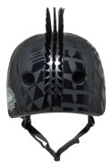 Kask dziecięcy juniorski KRASH CUBE HEART BLACK HWK roz. M YOUTH 8+ (54-58 cm) (NEW)