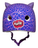 Kask dziecięcy juniorski KRASH LEOPARD KITTY roz. M YOUTH 8+ (54-58 cm) (NEW)