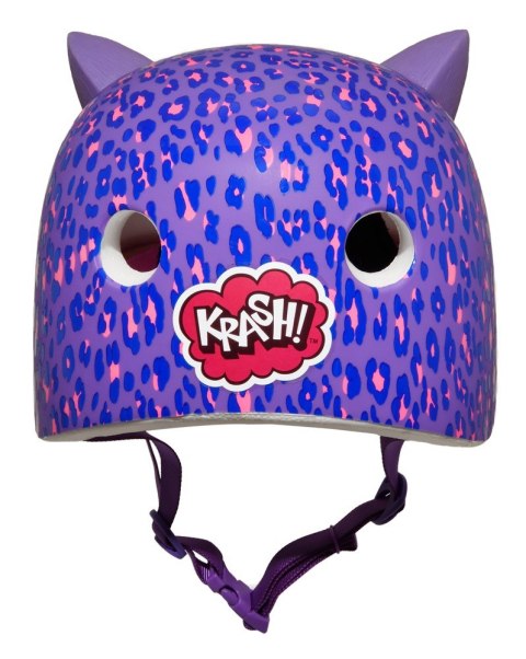 Kask dziecięcy juniorski KRASH LEOPARD KITTY roz. M YOUTH 8+ (54-58 cm) (NEW) Kask dziecięcy juniorski KRASH LEOPARD KITTY roz. M YOUTH 8+ (54-58 cm) (NEW)