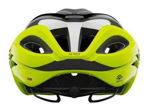 Kask szosowy GIRO AETHER SPHERICAL MIPS matte black fade highlight yellow roz. M (55-59 cm) (WYPRZEDAŻ -40%) Kask szosowy GIRO AETHER SPHERICAL MIPS matte black fade highlight yellow roz. M (55-59 cm) (WYPRZEDAŻ -40%)