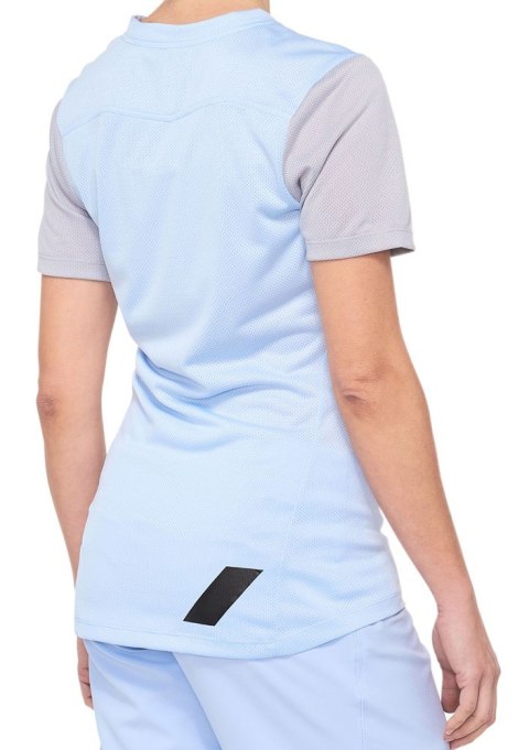 Koszulka damska 100% RIDECAMP Jersey krótki rękaw powder blue grey roz. S (WYPRZEDAŻ -50%) Koszulka damska 100% RIDECAMP Jersey krótki rękaw powder blue grey roz. S (WYPRZEDAŻ -50%)