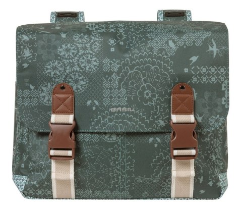 Sakwa miejska podwójna BASIL BOHEME DOUBLE PANNIER BAG 35L Universal Bridge System, wodoodporna forest green (DWZ) Sakwa miejska podwójna BASIL BOHEME DOUBLE PANNIER BAG 35L Universal Bridge System, wodoodporna forest green (DWZ)