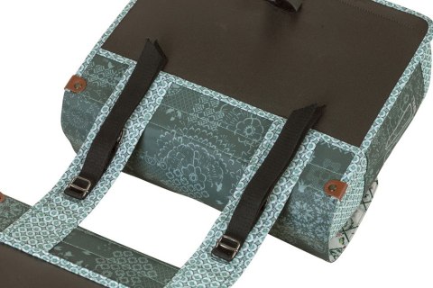 Sakwa miejska podwójna BASIL BOHEME DOUBLE PANNIER BAG 35L Universal Bridge System, wodoodporna forest green (DWZ) Sakwa miejska podwójna BASIL BOHEME DOUBLE PANNIER BAG 35L Universal Bridge System, wodoodporna forest green (DWZ)