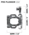 Zestaw naprawczy + pompka ręczna CO2 BLACKBURN PRO PLUGGER CO2 TIRE REPAIR KIT czarny (NEW)