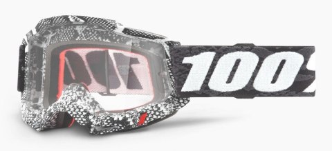 Gogle 100% ACCURI 2 COBRA (Szyba Przezroczysta Anti-Fog, LT 88%-92%) (WYPRZEDAŻ -50%)