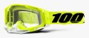 Gogle 100% RACECRAFT 2 ATTACK YELLOW (Szyba Czerwona Lustrzana Anti-Fog, LT 38%+/-5% + Szyba Przezroczysta Anti-Fog, LT 88%-92% 