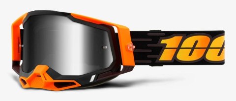Gogle 100% RACECRAFT 2 COSTUME 2 (Szyba Srebrna Lustrzana Anti-Fog, LT 25%+/-5% + Szyba Przezroczysta Anti-Fog, LT 88%-92% + 10 