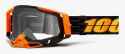 Gogle 100% RACECRAFT 2 COSTUME 2 (Szyba Srebrna Lustrzana Anti-Fog, LT 25%+/-5% + Szyba Przezroczysta Anti-Fog, LT 88%-92% + 10 
