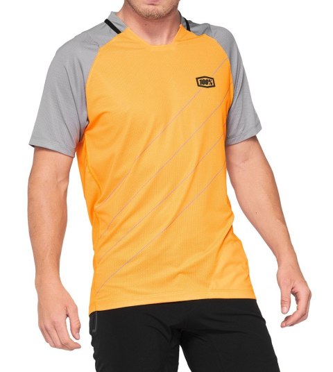 Koszulka męska 100% CELIUM Jersey krótki rękaw orange grey roz. S (WYPRZEDAŻ -50%) Koszulka męska 100% CELIUM Jersey krótki rękaw orange grey roz. S (WYPRZEDAŻ -50%)