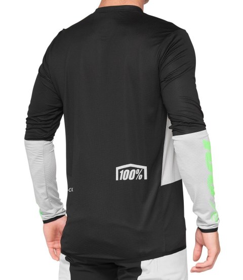 Koszulka męska 100% R-CORE X Jersey długi rękaw vapor black roz. XL (WYPRZEDAŻ -50%) Koszulka męska 100% R-CORE X Jersey długi rękaw vapor black roz. XL (WYPRZEDAŻ -50%)