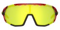 Okulary TIFOSI SLEDGE CLARION crystal red (3 szkła Clarion Yellow 11%, AC Red 39%, Clear 90% transmisji światła) (NEW).