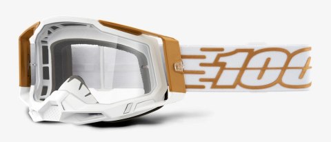 Gogle 100% RACECRAFT 2 MAYFAIR (Szyba Przezroczysta Anti-Fog, LT 88%-92% + 10 Zrywek) (WYPRZEDAŻ -50%)