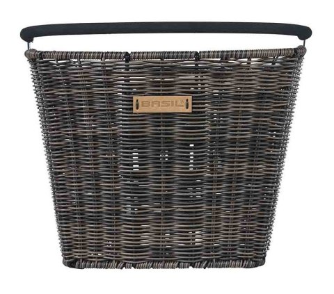 Kosz na kierownicę BASIL BREMEN RATTAN LOOK KF ratanowy + Płytka mocująca do kosza BASIL KLICKFIX ADAPTER PLATE system do mocowa Kosz na kierownicę BASIL BREMEN RATTAN LOOK KF ratanowy + Płytka mocująca do kosza BASIL KLICKFIX ADAPTER PLATE system do mocowa