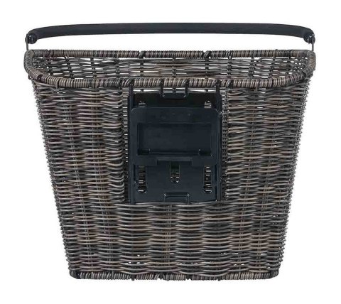 Kosz na kierownicę BASIL BREMEN RATTAN LOOK KF ratanowy + Płytka mocująca do kosza BASIL KLICKFIX ADAPTER PLATE system do mocowa Kosz na kierownicę BASIL BREMEN RATTAN LOOK KF ratanowy + Płytka mocująca do kosza BASIL KLICKFIX ADAPTER PLATE system do mocowa