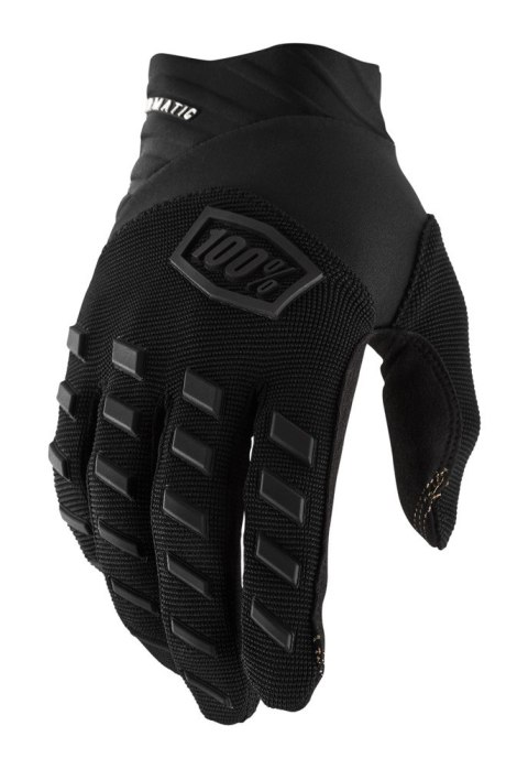 Rękawiczki 100% AIRMATIC Glove black charcoal roz. M (długość dłoni 187-193 mm) (WYPRZEDAŻ -50%)