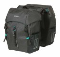 Sakwa podwójna BASIL DISCOVERY365D DOUBLE PANNIER BAG M 18L, Universal Bridge System, wodoodporna black melee (NEW)