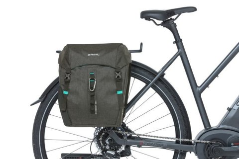 Sakwa podwójna BASIL DISCOVERY365D DOUBLE PANNIER BAG M 18L, Universal Bridge System, wodoodporna black melee (NEW) Sakwa podwójna BASIL DISCOVERY365D DOUBLE PANNIER BAG M 18L, Universal Bridge System, wodoodporna black melee (NEW)