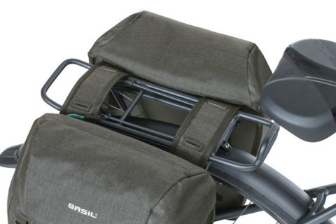 Sakwa podwójna BASIL DISCOVERY365D DOUBLE PANNIER BAG M 18L, Universal Bridge System, wodoodporna black melee (NEW) Sakwa podwójna BASIL DISCOVERY365D DOUBLE PANNIER BAG M 18L, Universal Bridge System, wodoodporna black melee (NEW)