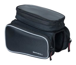 Torba na ramę BASIL SPORT DESIGN TOP TUBE FRAME BAG DOUBLE M 1.5L, wodoodporna czarna (NEW)