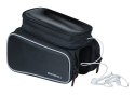 Torba na ramę BASIL SPORT DESIGN TOP TUBE FRAME BAG DOUBLE M 1.5L, wodoodporna czarna (NEW)