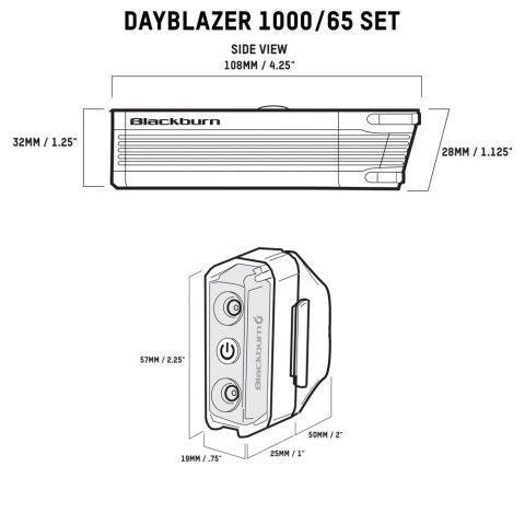 Zestaw lampki BLACKBURN DAYBLAZER przód 1000 lumenów, tył 65 lumenów (NEW) => zamiennik BBN-7163190 (NEW 2025) Zestaw lampki BLACKBURN DAYBLAZER przód 1000 lumenów, tył 65 lumenów (NEW) => zamiennik BBN-7163190 (NEW 2025)