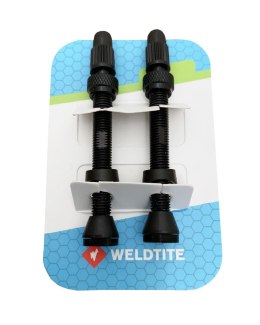 Zestaw wentyli WELDTITE TUBELESS VALVE KIT 2 x 55mm Presta (na blistrze)